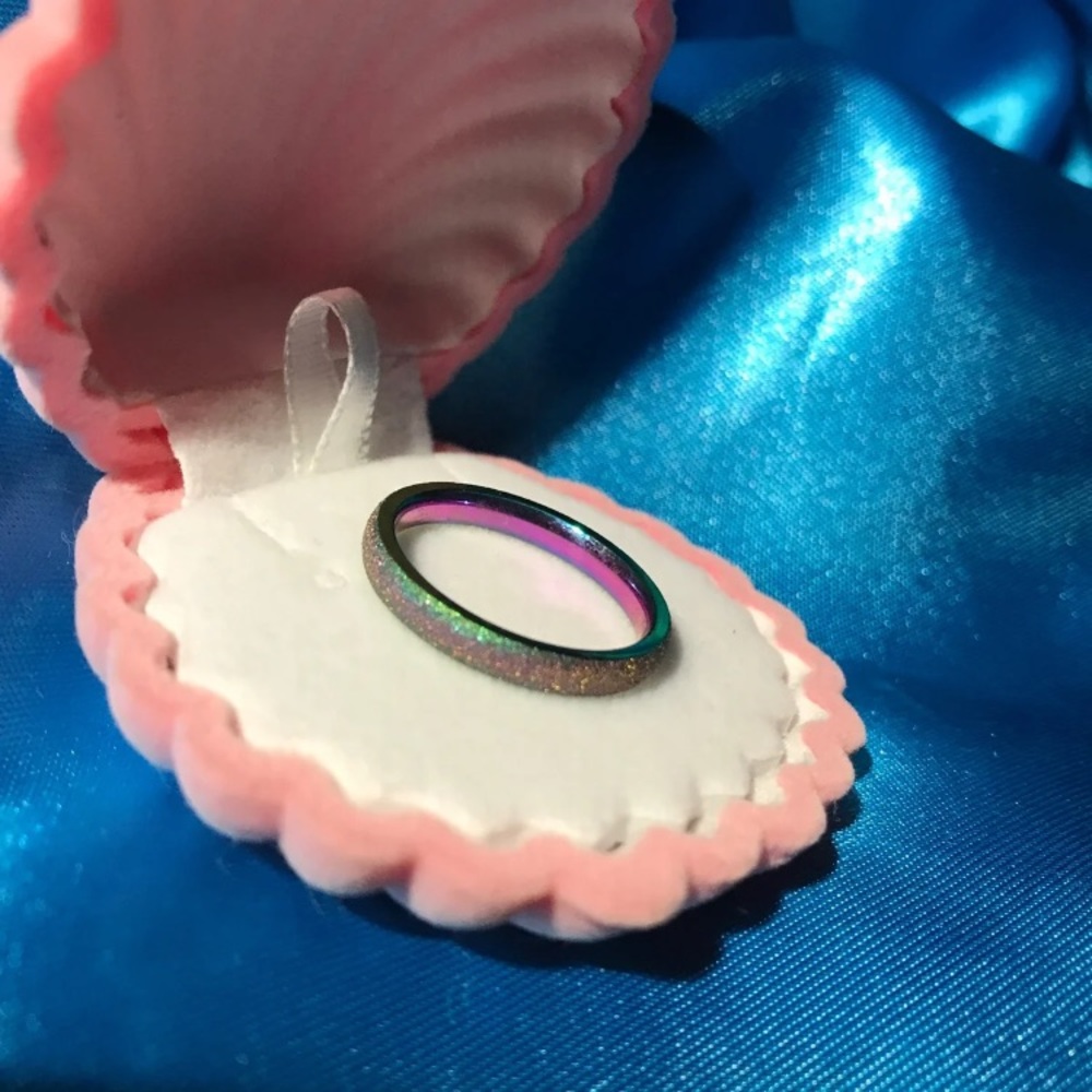 LGBTQ Rainbow Sandblasted Stainless Steel Band